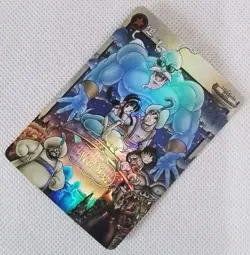 Chi-Chi & Goku Aladdin DRAGON BALL Silver Anime ACG Waifu Holo Card Magic - Image 3