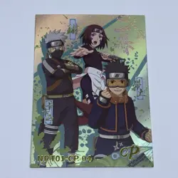 Team Minato | Naruto Trading Card CP-04 Gold Foil Thick Anime Art Tc10 - Image 1
