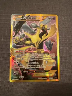 Pokemon TCG Alakazam EX Full Art Holo Ultra Rare Secret 2016, 125/124 Card - Image 1