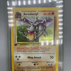 AERODACTYL 1/62 1st Edition GOLD STAMP Prerelease NEAR MINT Promo Pokemon Card - Image 2