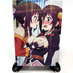 KonoSuba Megumin Yunyun Sexy Anime Waifu Girl Doujin Lewd Goddess Story Art Card - Image 1