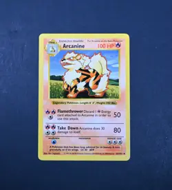 NM- Arcanine Shadowless Base Set BSS 23/102 Pokemon Card - Image 1