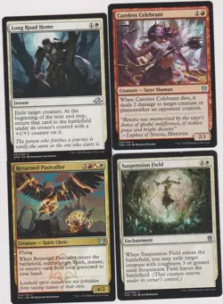 BLUE-WHITE HUMAN KNIGHT DECK 40 CARDS N-MINT MTG MAGIC UNPLAYED B-38 SPECIAL - Image 1