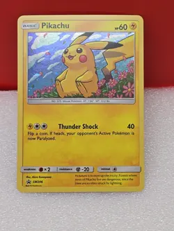 Pokemon TCG Pikachu SM206 Black Star Promo Holo Card Near Mint Nm - Image 3