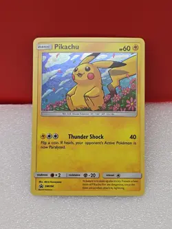 Pokemon TCG Pikachu SM206 Black Star Promo Holo Card Near Mint Nm - Image 4