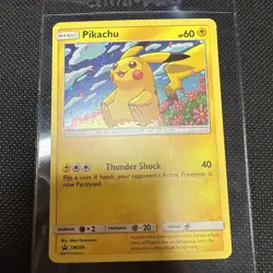 Pikachu SM206 Sun & Moon Rare Holo Promo Pokemon Card Galaxy Swirl - Image 1