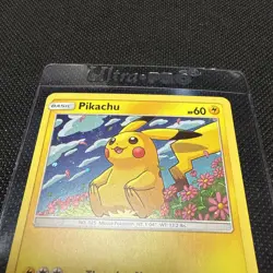 Pikachu SM206 Sun & Moon Rare Holo Promo Pokemon Card Galaxy Swirl - Image 2