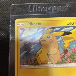 Pikachu SM206 Sun & Moon Rare Holo Promo Pokemon Card Galaxy Swirl - Image 4