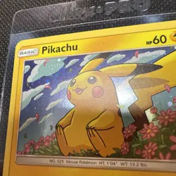 Pikachu SM206 Sun & Moon Rare Holo Promo Pokemon Card Galaxy Swirl - Image 5