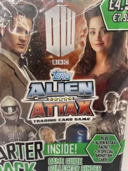 Topps Dr. Who Alien Attax Trading Card Game Starter Pack Sealed 2012 Game Mat - Image 5