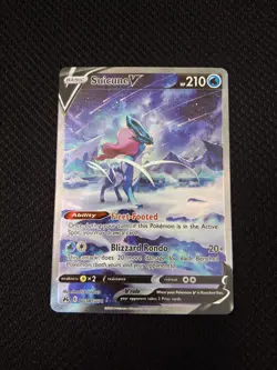 Suicune v GG38/GG70 Crown Zenith: Galarian Gallery Holo Pokemon Card TCG - Image 1