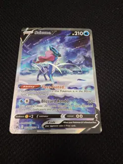 Suicune v GG38/GG70 Crown Zenith: Galarian Gallery Holo Pokemon Card TCG - Image 3