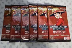 Carrying On His Will Booster Pack One Piece Trading Card Game[ LOT OF 6] - Image 1