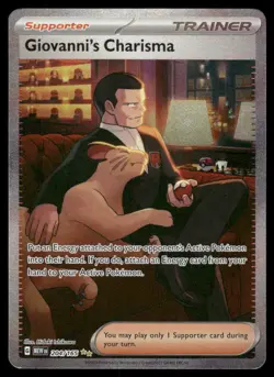 Pokemon Cards Giovanni's Charisma 204/165 151 Special Illustration Rare NM *2 - Image 1