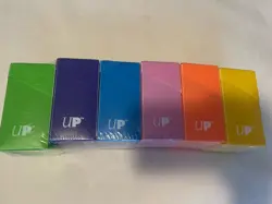 Ultra Pro Set Of 6 COLOR PACK DECK BOXES Magic Pokemon YuGiOh Card Storage Box - Image 1