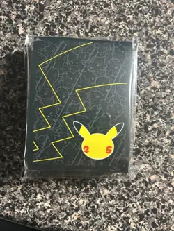 Pokemon 25th Anniversary Celebrations Elite Trainer Box Card SLEEVES - (65/Pack) - Image 1