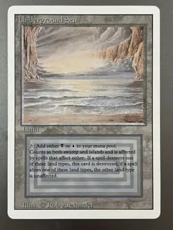 Magic: The Gathering MTG Underground Sea Revised (1 Of 2) - Image 1