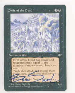 MTG Magic the Gathering Ice Age DRIFT OF THE DEAD 💎 Signed Proof BRIAN SNODDY - Image 1