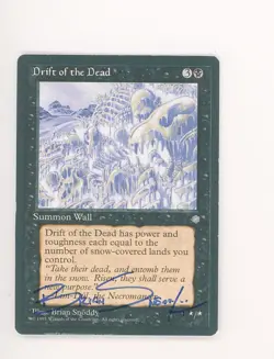 MTG Magic the Gathering Ice Age DRIFT OF THE DEAD 💎 Signed Proof BRIAN SNODDY - Image 1