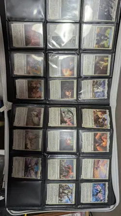 Magic the Gathering partial set of Dominaria in binder - Image 1