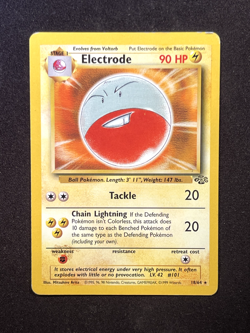 Electrode 18/64 LP-DMG Non Holo Rare Jungle Unlimited WoTC 1999 Pokemon TCG - Image 1