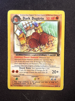 Pokemon TCG WOTC Team Rocket Dark Dugtrio 23/82 Rare Unlimited MP/HP - Image 1