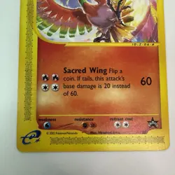 Ho-Oh # 52 WOTC Black Star PROMO Pokemon Stamped Card LP+ - Image 3