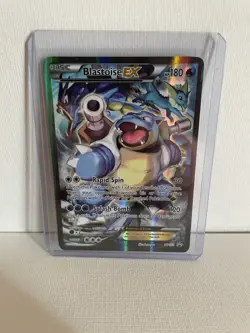 Pokemon TCG Blastoise EX XY122 Full Art Holo Black Star Promo - Image 1