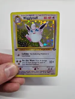 1999 Wigglytuff Jungle 1st Edition Style Holo Pokemon Card (PRXY Fan Display) - Image 1