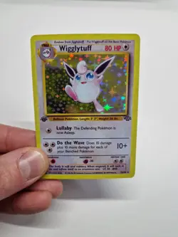 1999 Wigglytuff Jungle 1st Edition Style Holo Pokemon Card (PRXY Fan Display) - Image 3