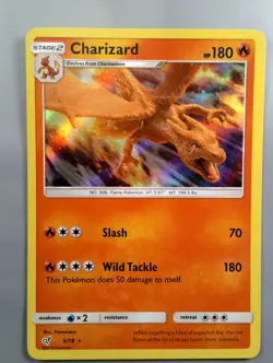 Pokemon TCG Charizard 5/18 Detective Pikachu LP - Image 1