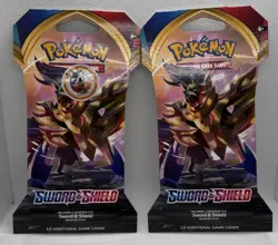 Pokemon Sword And Shield Base Set Sleeved Booster Pack Lot Of 2 Factory Sealed - Image 1