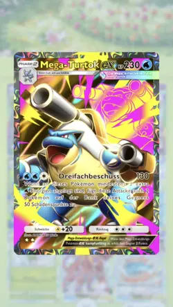 Pokemon TCG Pocket Mega-Turtok EX ⭐⭐ Fullart (GER) - Trade - Image 1