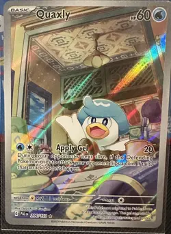 Pokemon Quaxly 206/193 Sv02: Paldea Evolved Illustration Rare Holo - Image 1