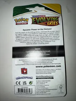 Pokemon Evolving Skies Checklane Blister Pack Slowpoke Promo Umbreon Pack New! - Image 2