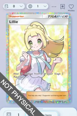Pokemon TCG POCKET - Lillie Full Art 2⭐, Deluxe EX, English - Image 1