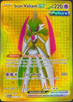 Iron Valiant ex Paradox Rift 261/182 Pokemon Gold Hyper Rare NM - Image 1