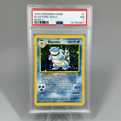 2000 Pokemon Base Set 2 Blastoise Holo #2 PSA 7 - Image 1