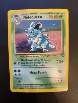 Pokemon Jungle Nidoqueen 7/64 Foil Holo Rare No Symbol WOTC NMM Unplayed 1999 - Image 1