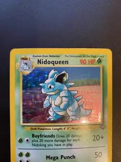 Pokemon Jungle Nidoqueen 7/64 Foil Holo Rare No Symbol WOTC NMM Unplayed 1999 - Image 2