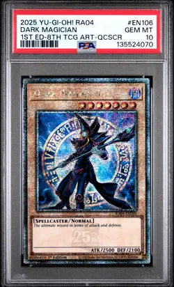Dark Magician RA04-EN106 1st Edition 8th QCR Yugioh PSA 10 *070 - Image 1