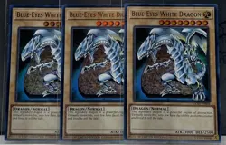3 x ( BLUE-EYES WHITE DRAGON ) Ultra Rare - LC01-EN004 Limited NM Yu-Gi-Oh 25th - Image 1