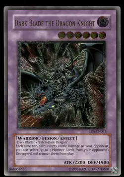 Yugioh! Dark Blade the Dragon Knight (UTR) RDS-EN035 Ultimate Rare MP/HP - Image 1