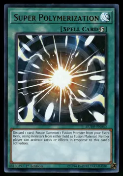 Yugioh! Super Polymerization DUDE-EN040 Ultra Rare 1st Ed - Image 1