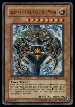 Yugioh! Arcana Force XXI LODT-EN016 Ultra Rare 1st Ed MP - Image 1