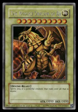 Yugioh! The Winged Dragon of Ra DOD-001 Secret Rare MP - Image 1