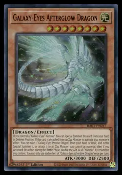 Yugioh! Galaxy-Eyes Afterglow Dragon RA01-EN017 Ultra Rare 1st Ed - Image 1