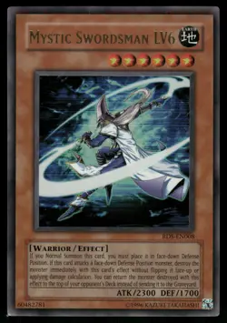 Yugioh! Mystic Swordsman LV6 RDS-EN008 Ultra Rare HP - Image 1