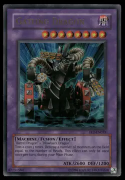 Yugioh! Gatling Dragon FET-EN035 Ultra Rare HP/DMG - Image 1