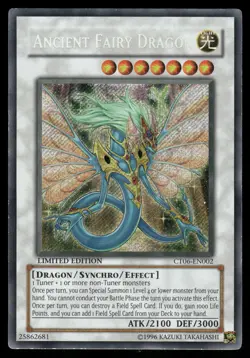 Yugioh! Ancient Fairy Dragon CT06-EN002 Secret Rare HP - Image 1